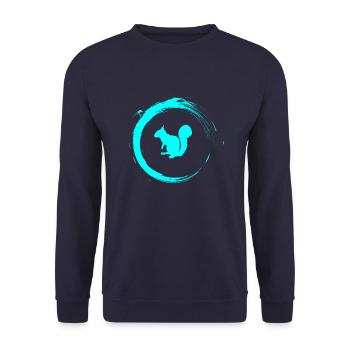 Eichhörnchen - Unisex Pullover - Navy - Vorne - Alina (178cm) & Michal (187cm)