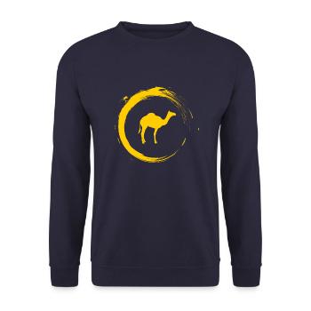 Kamel - Unisex Pullover - Navy - Vorne - Alina (178cm) & Michal (187cm)