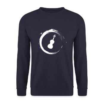Violine - Unisex Pullover - Navy - Vorne - Alina (178cm) & Michal (187cm)