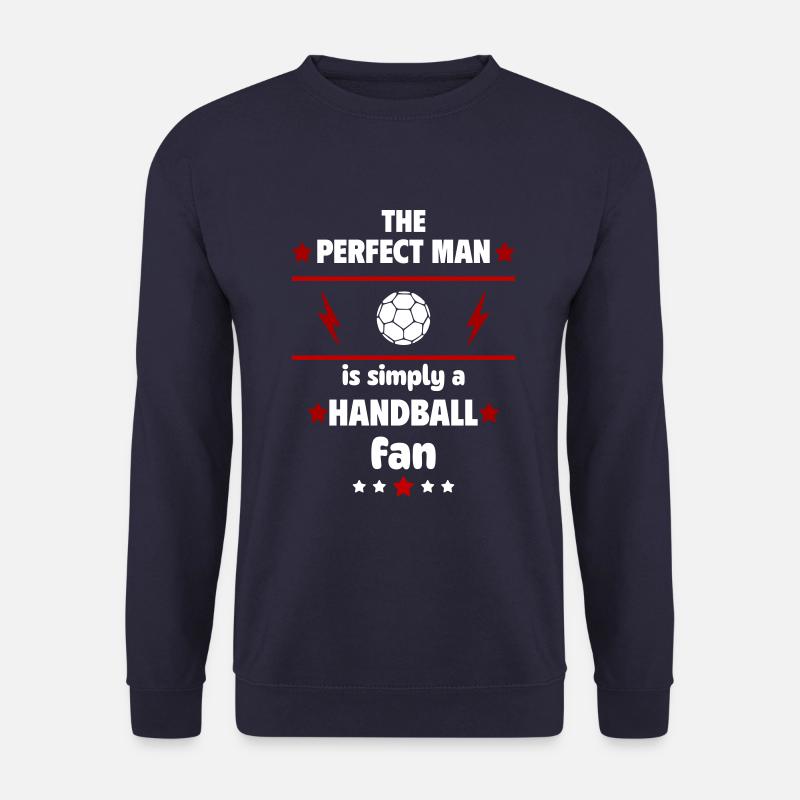 Der perfekte Mann ist einfach ein Handball-Fan - Unisex Pullover - Navy