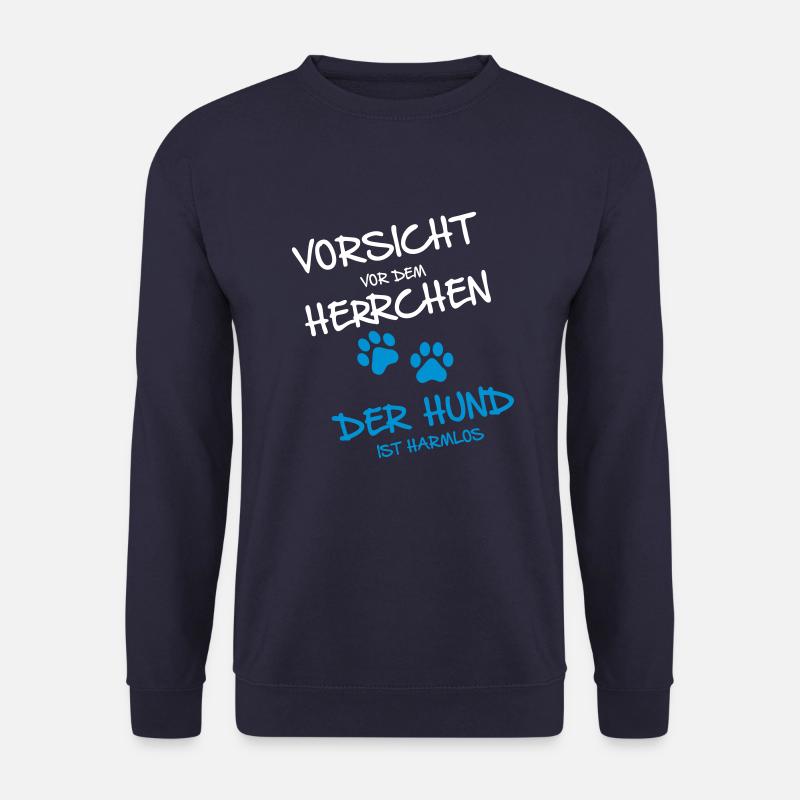 Vorsicht Herrchen - Unisex Pullover - Navy