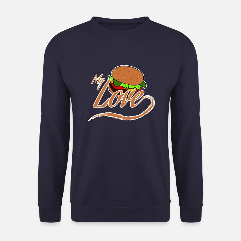 Burger - Unisex Sweatshirt - navy