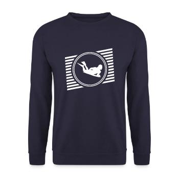 Bodyboard - Unisex Sweatshirt - navy - Front - Alina (178cm) & Michal (187cm)