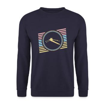 Rudern - Unisex Pullover - Navy - Vorne - Alina (178cm) & Michal (187cm)