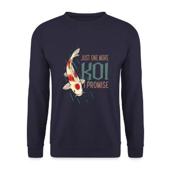 Juste un koi de plus que je promets drôle de koi japonais - Sweat-shirt Unisexe - marine - Devant - Alina (178cm) & Michal (187cm)