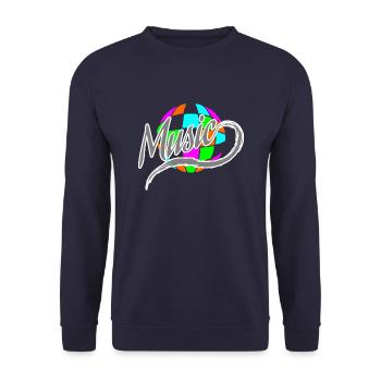 DJ - Sweat-shirt Unisexe - marine - Devant - Alina (178cm) & Michal (187cm)