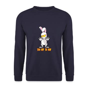 Easter Easter Easter Easter - Unisex Sweatshirt - navy - Front - Alina (178cm) & Michal (187cm)