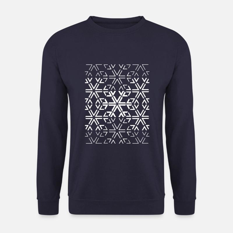 Snowflake 9 - Unisex Sweatshirt - navy