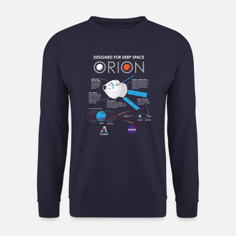 NASA Bauplan Orion Raumschiff - Unisex Pullover - Navy