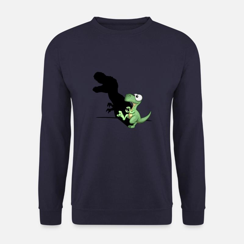 Dino Schattenspiel T-Rex Schattenfigur Dinosaurier - Unisex Pullover - Navy