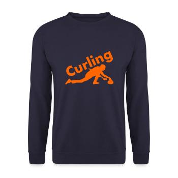 curling - Sweat-shirt Unisexe - marine - Devant - Alina (178cm) & Michal (187cm)