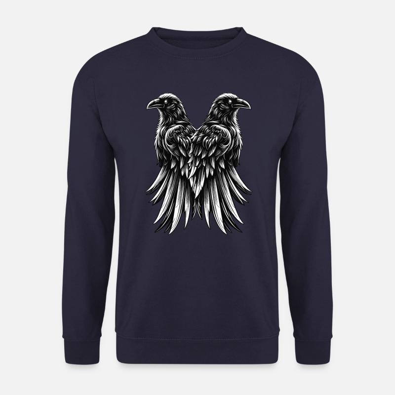 Raben, Hugin, Munin - Unisex Pullover - Navy