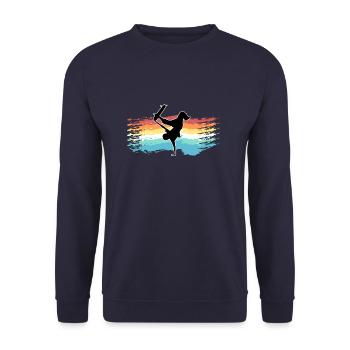 Skate - Unisex Sweatshirt - navy - Front - Alina (178cm) & Michal (187cm)