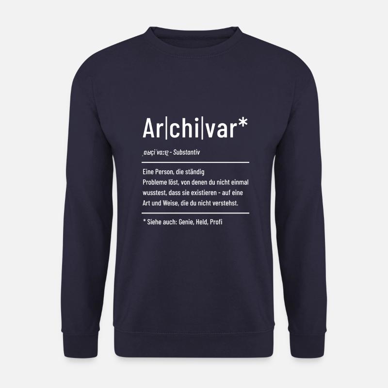 Archivar - Definition - Lexikon - Unisex Pullover - Navy