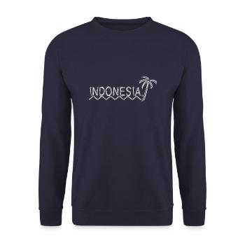 Indonesia - Unisex Sweatshirt - navy - Front - Alina (178cm) & Michal (187cm)