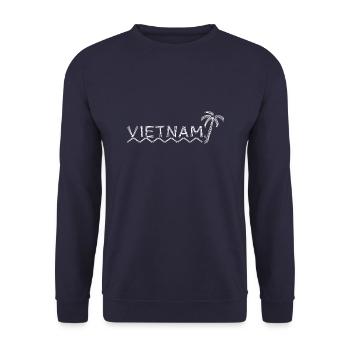 Vietnam - Unisex Pullover - Navy - Vorne - Alina (178cm) & Michal (187cm)