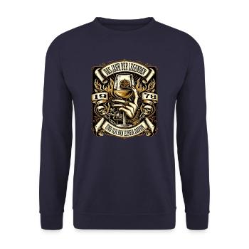 46 anniversaire homme Vintage 1978 année des légendes - Sweat-shirt Unisexe - marine - Devant - Alina (178cm) & Michal (187cm)