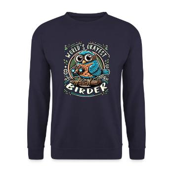 Le meilleur ornithologue amateur au monde - Sweat-shirt Unisexe - marine - Devant - Alina (178cm) & Michal (187cm)