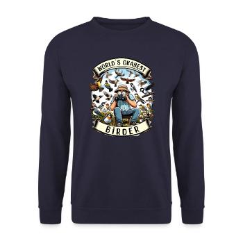 Le meilleur ornithologue amateur au monde - Sweat-shirt Unisexe - marine - Devant - Alina (178cm) & Michal (187cm)