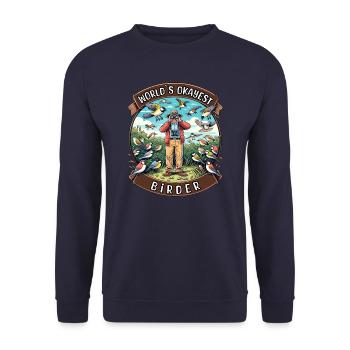 Le meilleur ornithologue amateur au monde - Sweat-shirt Unisexe - marine - Devant - Alina (178cm) & Michal (187cm)