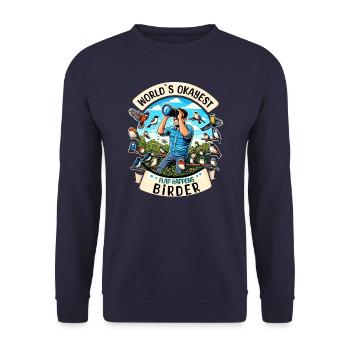 Le meilleur ornithologue amateur au monde - Sweat-shirt Unisexe - marine - Devant - Alina (178cm) & Michal (187cm)