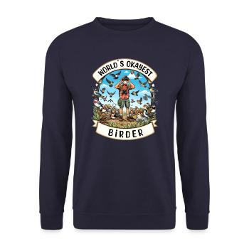 Le meilleur ornithologue amateur au monde - Sweat-shirt Unisexe - marine - Devant - Alina (178cm) & Michal (187cm)