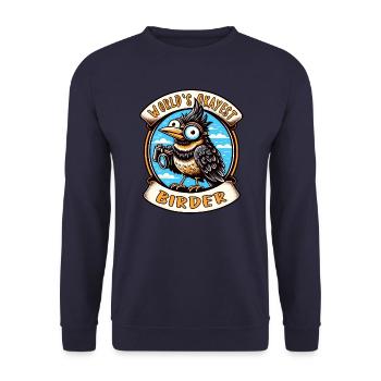 Le meilleur ornithologue amateur au monde - Sweat-shirt Unisexe - marine - Devant - Alina (178cm) & Michal (187cm)