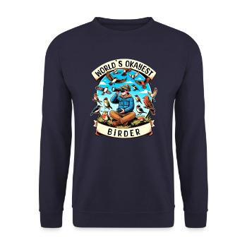 Le meilleur ornithologue amateur au monde - Sweat-shirt Unisexe - marine - Devant - Alina (178cm) & Michal (187cm)