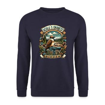 Le meilleur ornithologue amateur au monde - Sweat-shirt Unisexe - marine - Devant - Alina (178cm) & Michal (187cm)