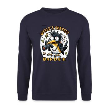 Le meilleur ornithologue amateur au monde - Sweat-shirt Unisexe - marine - Devant - Alina (178cm) & Michal (187cm)