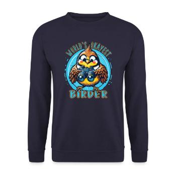 Le meilleur ornithologue amateur au monde - Sweat-shirt Unisexe - marine - Devant - Alina (178cm) & Michal (187cm)