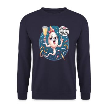 Il y a 40 ans, j’étais la femme la plus rapide - Sweat-shirt Unisexe - marine - Devant - Alina (178cm) & Michal (187cm)