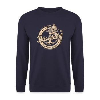 Ancre Lion’s Dream en édition limitée de Düsseldorf - Sweat-shirt Unisexe - marine - Devant - Alina (178cm) & Michal (187cm)