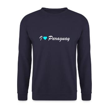Paraguay - Unisex Pullover - Navy - Vorne - Alina (178cm) & Michal (187cm)