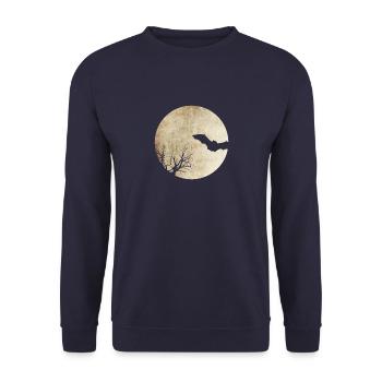Chauve-souris - Sweat-shirt Unisexe - marine - Devant - Alina (178cm) & Michal (187cm)