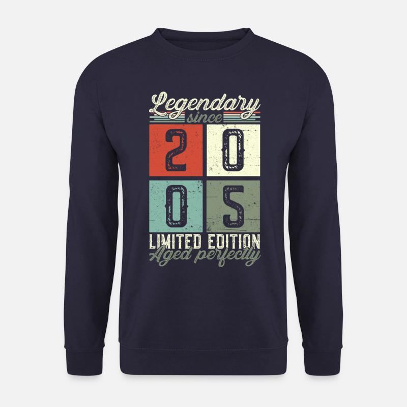Legendär seit 2005 18. Geburtstag Geschenk Herren - Unisex Pullover - Navy