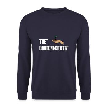 La Gardenmother - Sweat-shirt Unisexe - marine - Devant - Alina (178cm) & Michal (187cm)