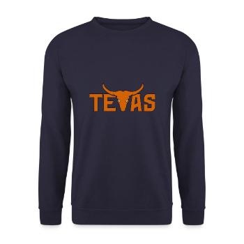 Texas - Sweat-shirt Unisexe - marine - Devant - Alina (178cm) & Michal (187cm)