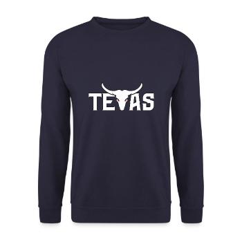 Texas - Sweat-shirt Unisexe - marine - Devant - Alina (178cm) & Michal (187cm)