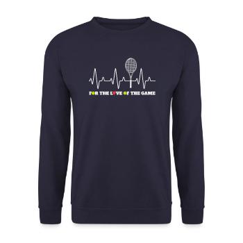 Heartbeat Tennis pour les joueurs de tennis - Sweat-shirt Unisexe - marine - Devant - Alina (178cm) & Michal (187cm)