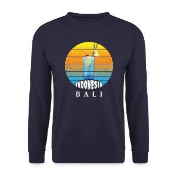 Bali - Indonesien - Unisex Pullover - Navy - Vorne - Alina (178cm) & Michal (187cm)