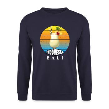 Bali - Indonesien - Unisex Pullover - Navy - Vorne - Alina (178cm) & Michal (187cm)