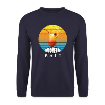 Bali - Indonesien - Unisex Pullover - Navy - Vorne - Alina (178cm) & Michal (187cm)