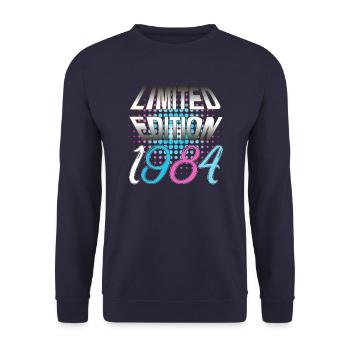 Édition limitée 1984 - Sweat-shirt Unisexe - marine - Devant - Alina (178cm) & Michal (187cm)