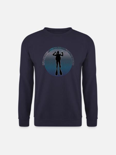 It’s always diving season somewhere - Unisex Pullover - Navy