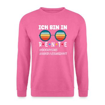 Retirement - the fun begins - Unisex Sweatshirt - pink - Front