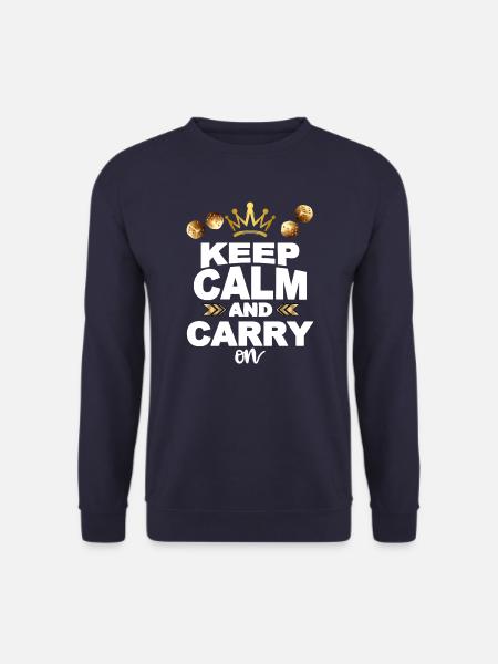 Keep calm and carry on - Unisex Pullover - Navy