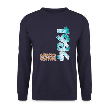 Design de plage en édition limitée de 1984 - Sweat-shirt Unisexe - marine - Devant - Alina (178cm) & Michal (187cm)
