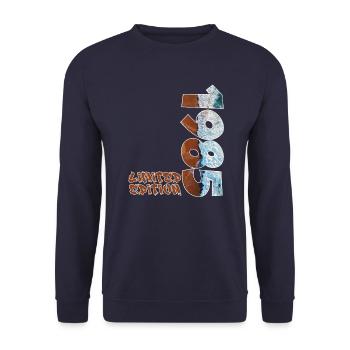 Edition Limitée 1985 Beach Design - Sweat-shirt Unisexe - marine - Devant - Alina (178cm) & Michal (187cm)
