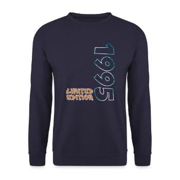 Edition Limitée 1995 Beach Design - Sweat-shirt Unisexe - marine - Devant - Alina (178cm) & Michal (187cm)